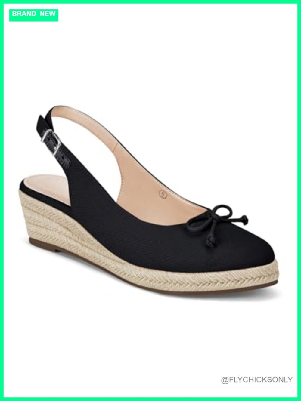 Womens Closed Toe Espadrilles Wedges Slingback Mid Low Heel Canvas Bow Dress